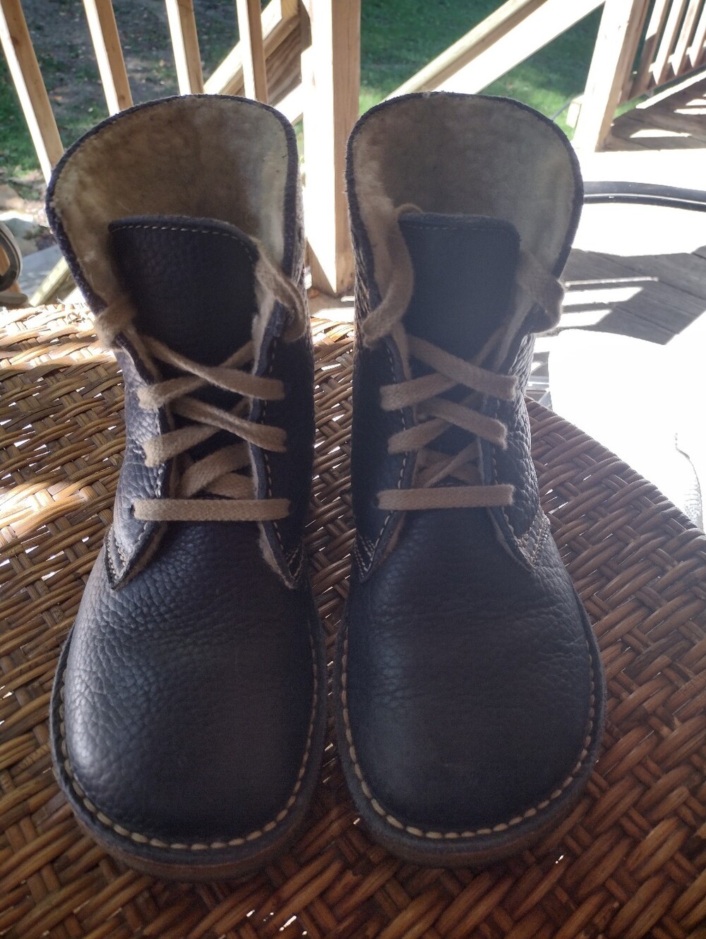 Size 9 Skanderborg Blue Duckfeet Boots